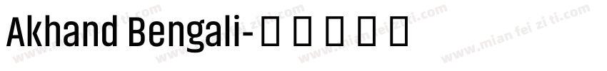 Akhand Bengali字体转换